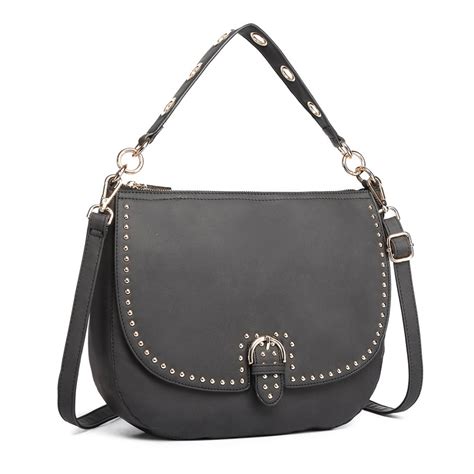 faux leather studded handbags